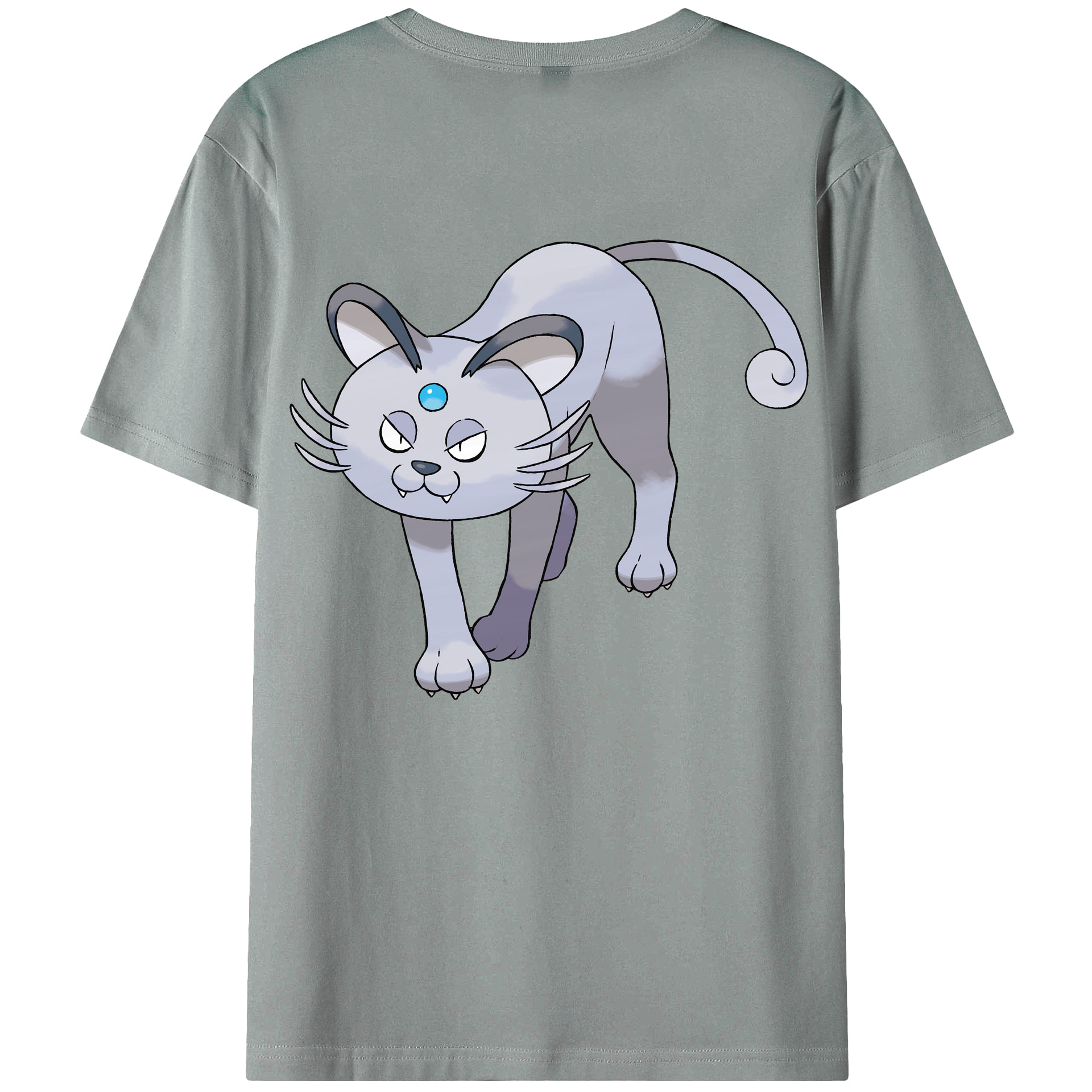 （画像用） ポケットモンスター Pokémon 綿100％ メンズ半袖Tシャツ（バックプリント） 通気性